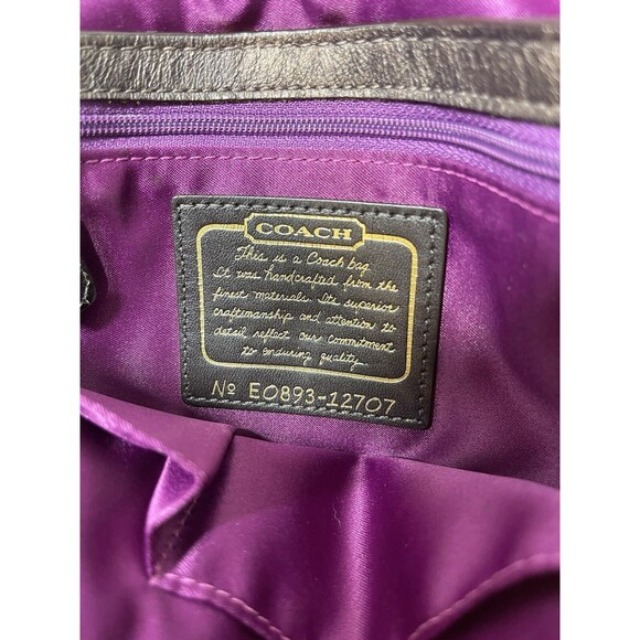 Coach Legacy Garcia Oversized Clutch 12707 Bronze Leather Brass Hardware - Picture 8 of 9